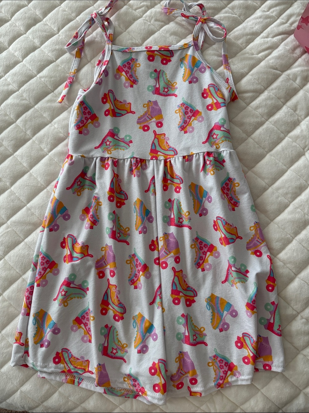 Kids Romper with Colorful Roller Skate Print